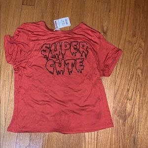 Orange short leave shirt